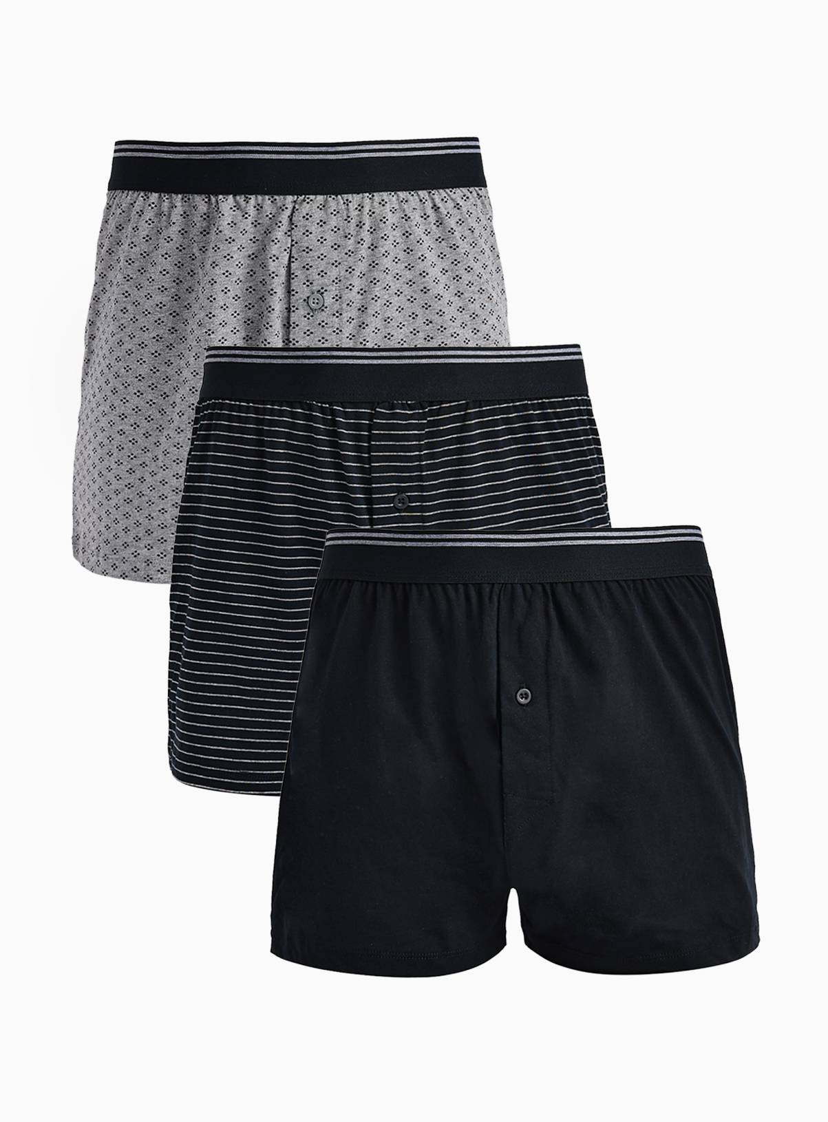 Jersey Boxer Shorts 3-Pack XL - Image 1